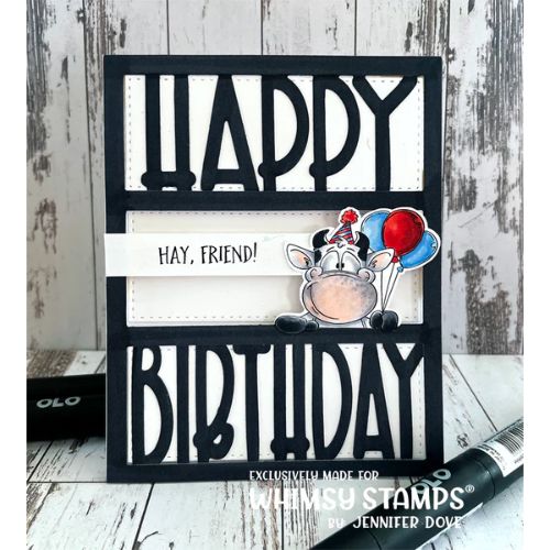 Whimsy Stamps - Party Mood Clear Stamps