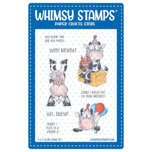 Whimsy Stamps - Party Mood Clear Stamps