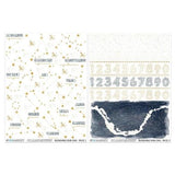 49 And Market Rub-On Transfer Set 6"X8" Starlight Dreams Constellation