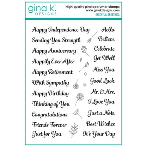 Gina K designs - BUNDLE- Essential Greetings - Postage as per Actual