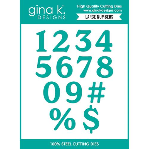 Gina K Designs DIE- Large Numbers