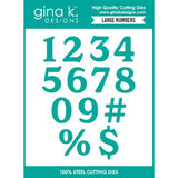 Gina K Designs DIE- Large Numbers