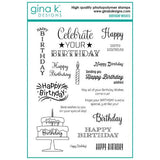 Gina K Designs STAMPS- Birthday Wishes