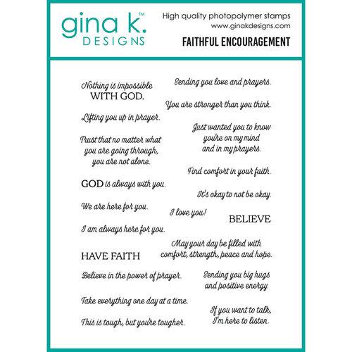 Gina K Designs - STAMPS- Faithful Encouragement