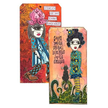 Dyan Reaveley's Dylusions Journal Tags 10/Pkg Media Paper #10