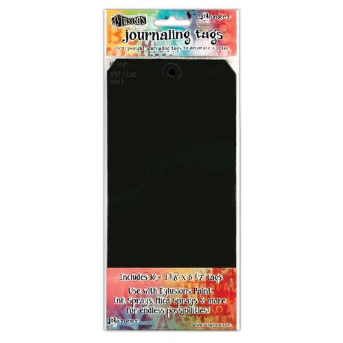 Dyan Reaveley's Dylusions Journal Tags 10/Pkg Black #10