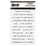 Dyan Reaveley's Dylusions Bigger Back Chat Stickers White Set #3