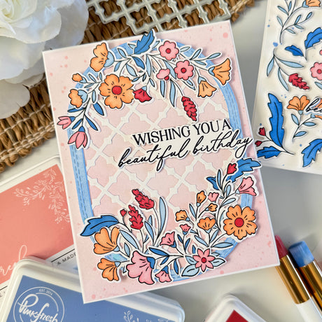 Pinkfresh Studio - Trellis coverplate die