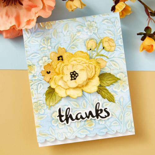 Spellbinders - Flowers & Foliage 3D Embossing Folder