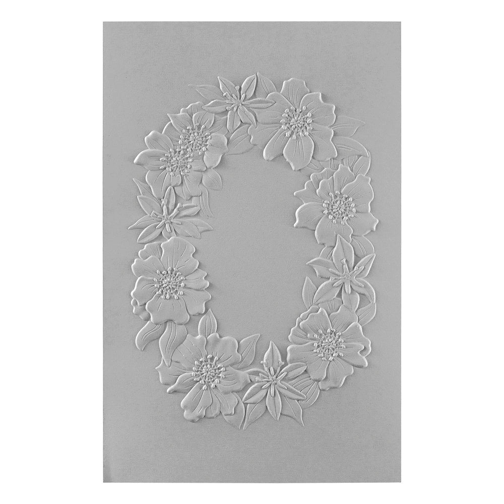 Spellbinders - Nature's Botanical Wreath 3D Embossing Folder