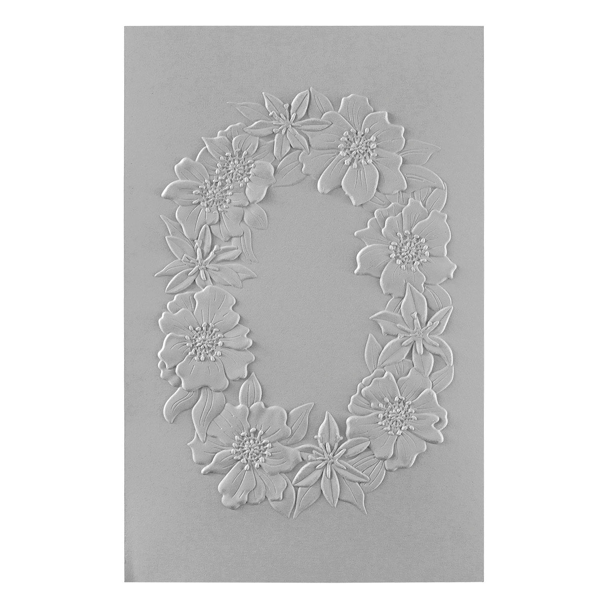 Spellbinders - Nature's Botanical Wreath 3D Embossing Folder