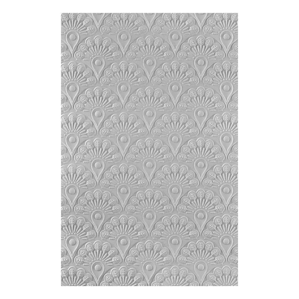 Spellbinders - Peacock Motif 3D Embossing Folder