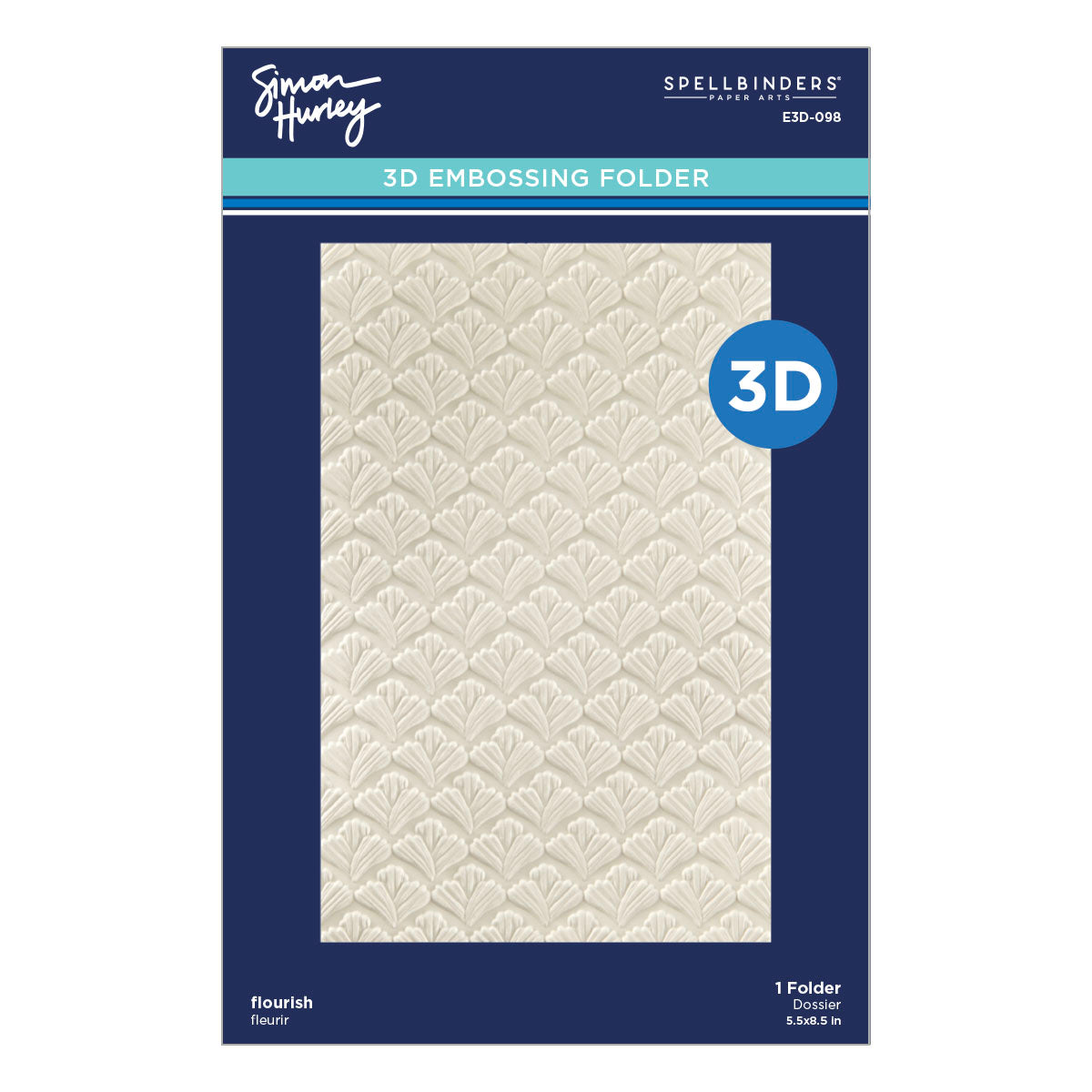 Spellbinders - Flourish 3D Embossing Folder