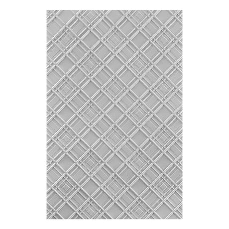 Spellbinders - Argyle Plaid 3D Embossing Folder