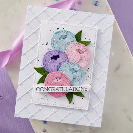 Spellbinders - Cross My Heart 3D Embossing Folder from the Gorgeous You Collection
