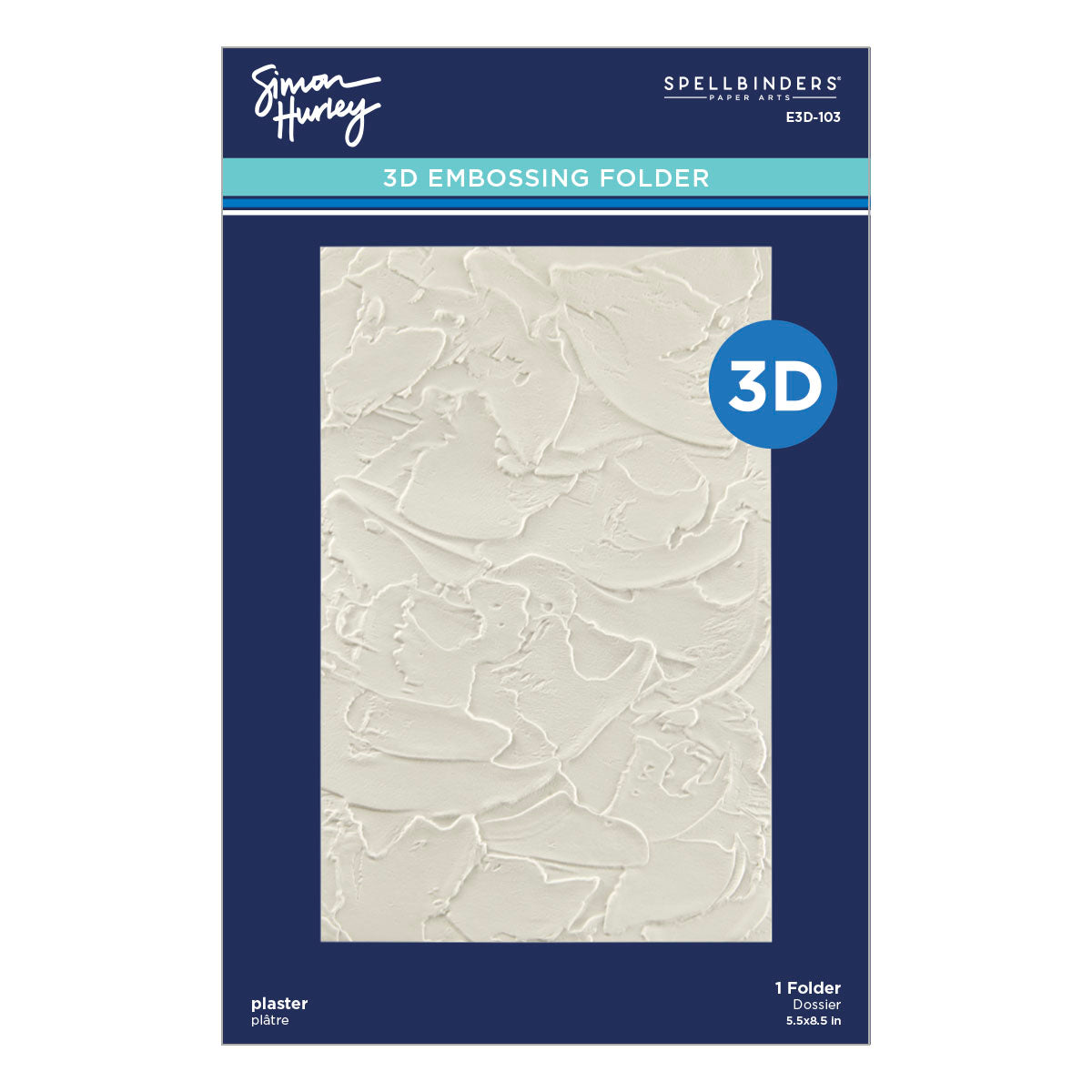 Spellbinders - Plaster 3D Embossing Folder