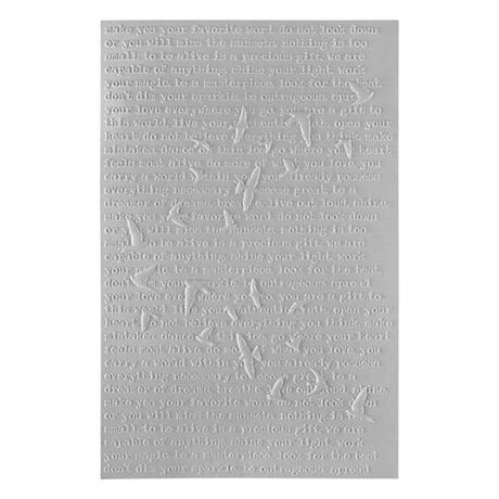 Spellbinders - Soaring 3D Embossing Folder Embossing Folder from the Collaged Birds Collection by Dina Wakley