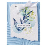 Spellbinders - Lined Corners 3D Embossing Folder from the Modern Botanicals Collection by Dina Wakley