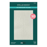 Spellbinders - Lined Corners 3D Embossing Folder from the Modern Botanicals Collection by Dina Wakley