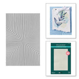 Spellbinders - Lined Corners 3D Embossing Folder from the Modern Botanicals Collection by Dina Wakley