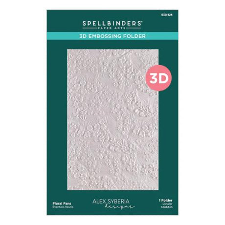 Spellbinders - Floral Fans 3D Embossing Folder from the Spring in Kyoto Collection by Alex Syberia Designs