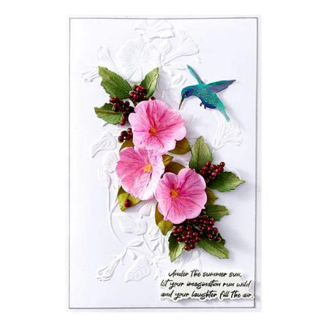 Spellbinders - Petunia Cascade 3D Embossing Folder from the Summer Solstice Garden Collection by Susan Tierney-Cockburn