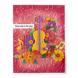 Spellbinders - Musical Notes 3D Embossing Folder from the Bibi's Musical Notes Collection by Bibi Cameron