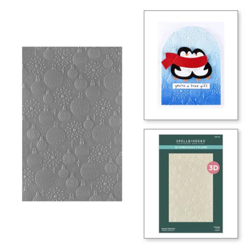 Spellbinders - Season Sparkles 3D Embossing Folder from the Merry Mischief Collection