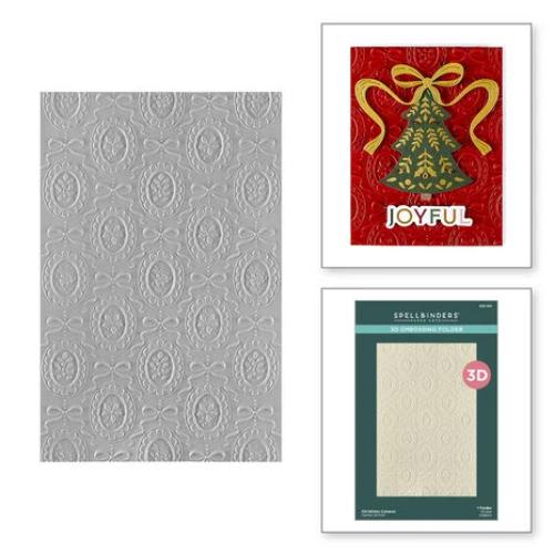 Spellbinders - Christmas Cameos 3D Embossing Folder from the Merry Moments Collection