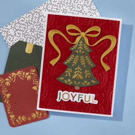 Spellbinders - Christmas Cameos 3D Embossing Folder from the Merry Moments Collection