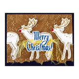 Spellbinders - Stars and Fronds Frame 3D Embossing Folder from the Starry Holiday Collection by Dina Wakley