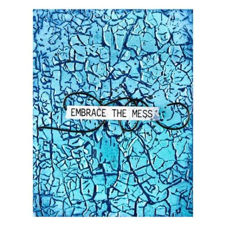 Spellbinders - Crackle Paint 3D Embossing Folder from the Beautifully Imperfect Collection