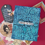 Spellbinders - Crackle Paint 3D Embossing Folder from the Beautifully Imperfect Collection