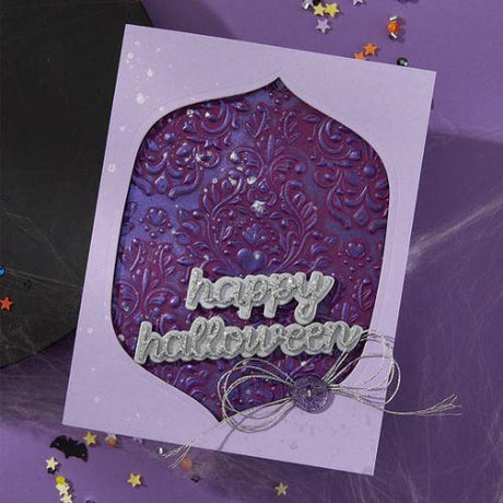 Spellbinders - Damask 3D Embossing Folder from the Spooktacular Collection by Simon Hurley