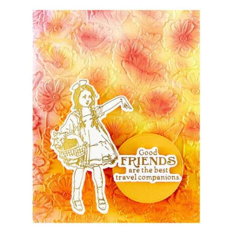 Spellbinders - Field of Poppies 3D Emboss & Cut Folder from the Wonder of Oz Collection by Graphic 45