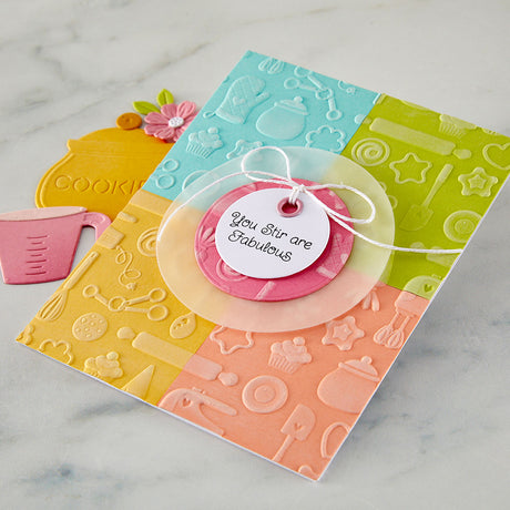 Spellbinders Confection Companions 3D Embossing Folder by Tina Smith