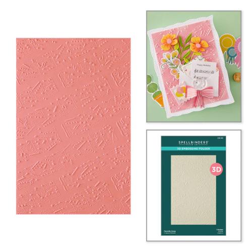 Spellbinders - Favorite Song 3D Embossing Folder