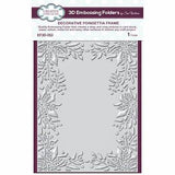 Creative Expressions Decorative Poinsettia Frame 5 3/4 in x 7 1/2 in 3D Embossing Folder