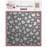 Nellie Snellen 3D Embossing Folder Pop Up Hearts (EF3D106)