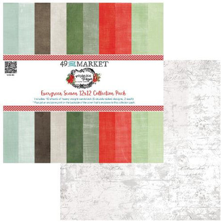 49 & Market - Evergreen Season 12x12 Paper Collection Pack - Postage as per Actual