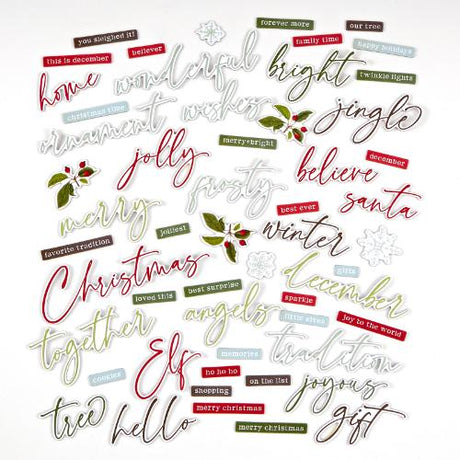 49 & Market - Evergreen Season Chipboard Words