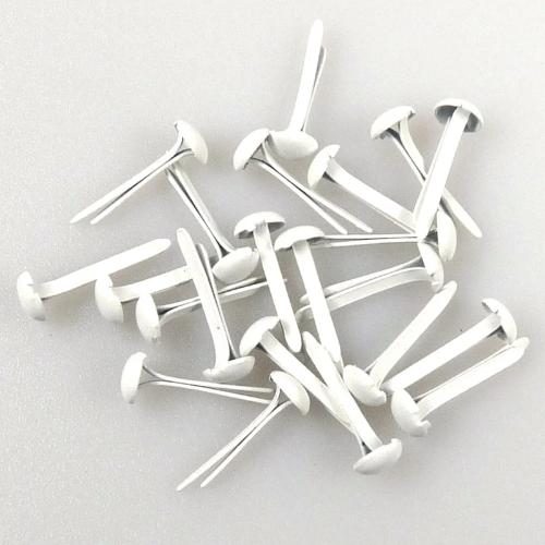 Nellie's Choice - Floral Brads 3mm (40pcs/pkg) White