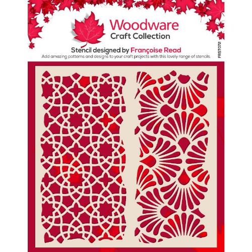 Woodware Arabesque 6 in x 6 in Stencil