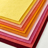 Spellbinders - Merino Wool Felt Sheets - Warm Collection