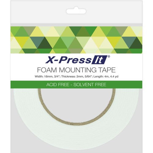 X-Press It Double-Sided Foam Tape 18mm .75"X4.4yd