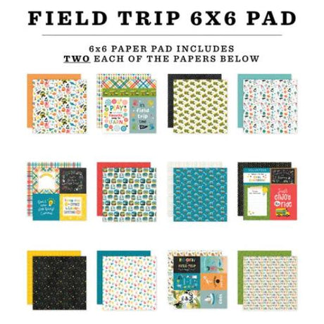Echo Park Field Trip 6x6 Inch Paper Pad (FT478023)