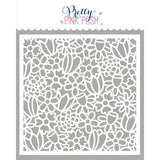 Pretty Pink Posh - Floral Background Stencil