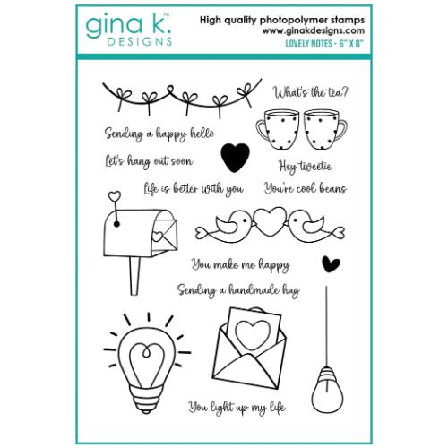 Gina K designs - STAMPS- Lovely Notes