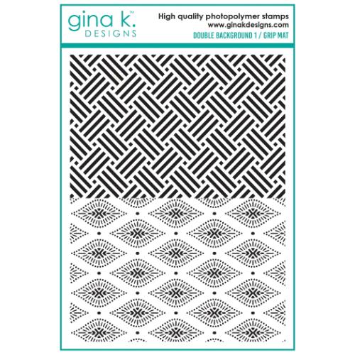 Gina K Designs - STAMPS- Double Background 1/ Grip Mat