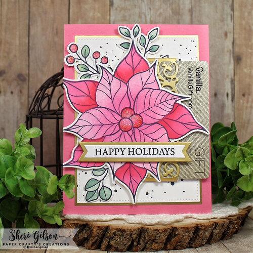 Gina K Designs - STAMPS- Peaceful Poinsettia